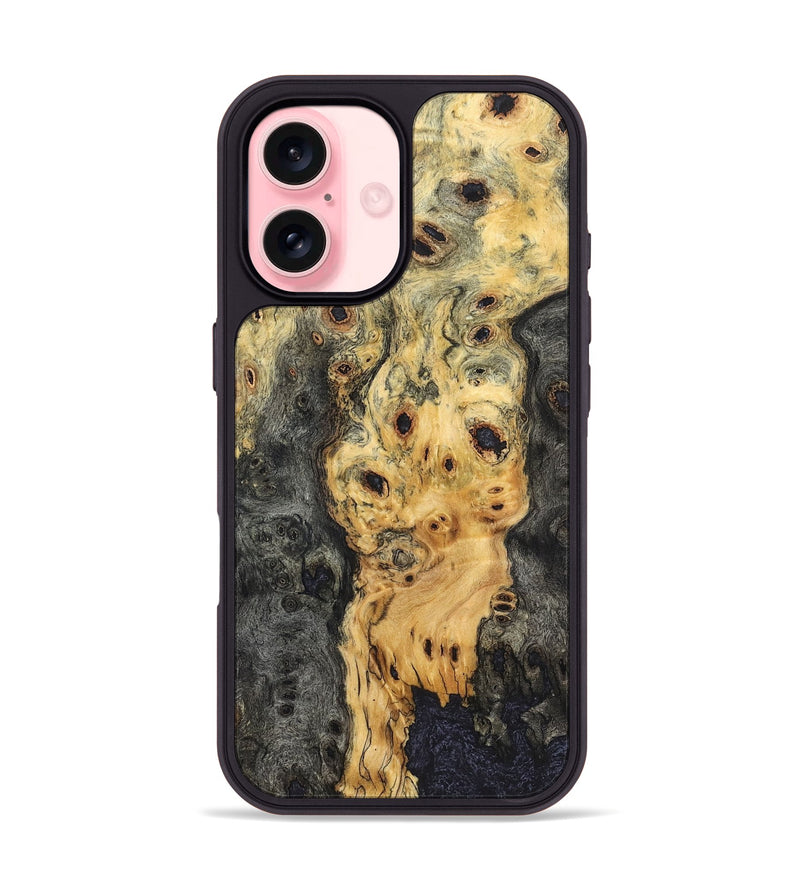 iPhone 16 Wood Phone Case - Tiera (Wood Burl, 823439)