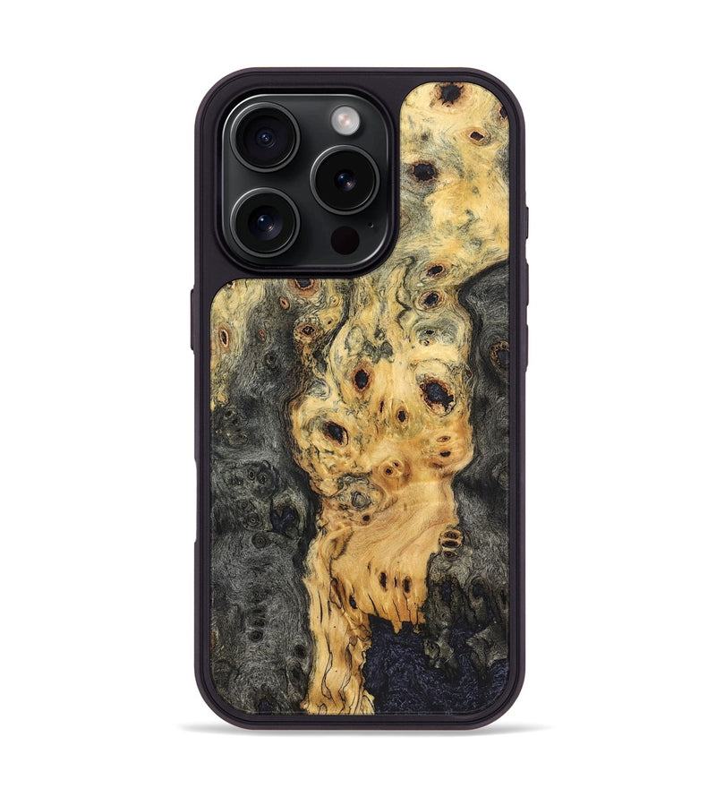 iPhone 16 Pro Wood Phone Case - Tiera (Wood Burl, 823439)