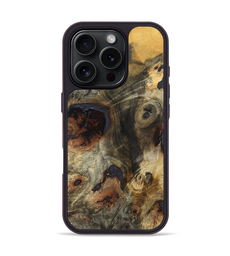 iPhone 16 Pro Wood Phone Case - Felecia (Wood Burl, 823441)