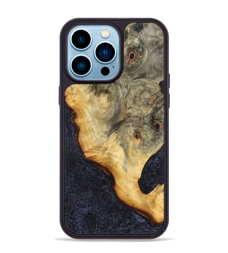 iPhone 14 Pro Max Wood Phone Case - Monique (Wood Burl, 823443)