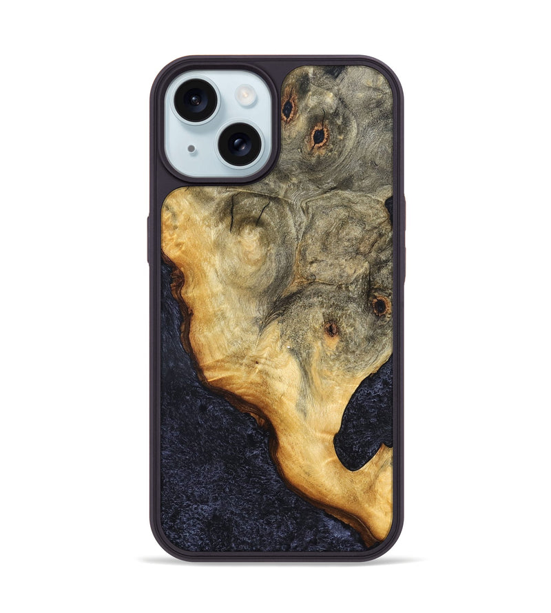 iPhone 15 Wood Phone Case - Monique (Wood Burl, 823443)