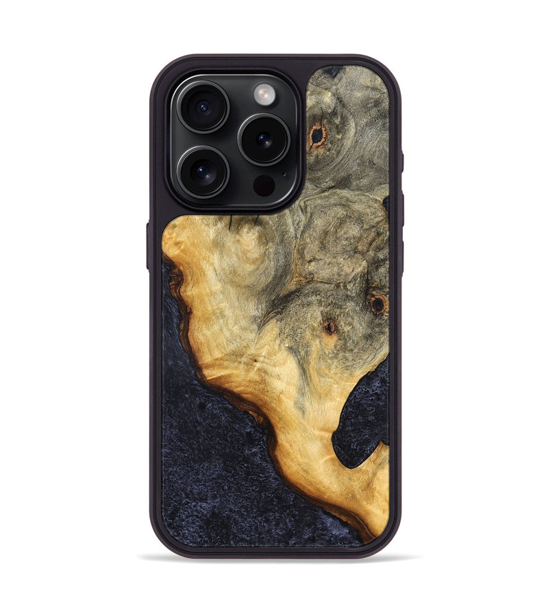 iPhone 15 Pro Wood Phone Case - Monique (Wood Burl, 823443)