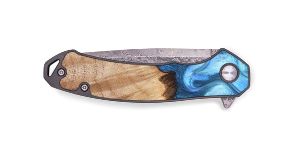 EDC Wood Pocket Knife - Kami (Blue, 823444)