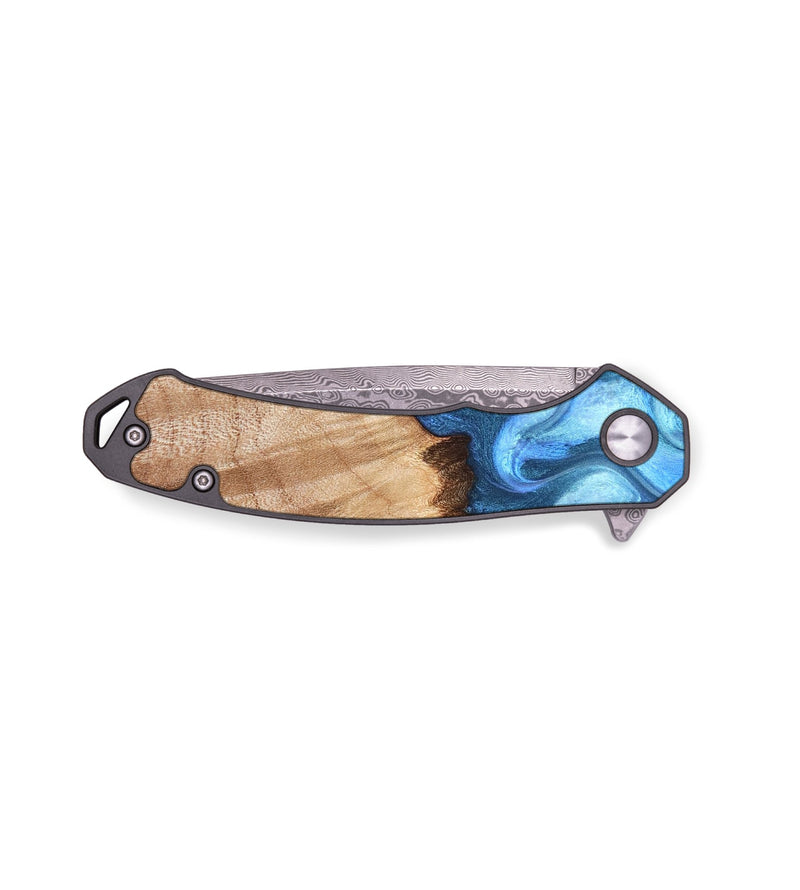 EDC Wood Pocket Knife - Kami (Blue, 823444)