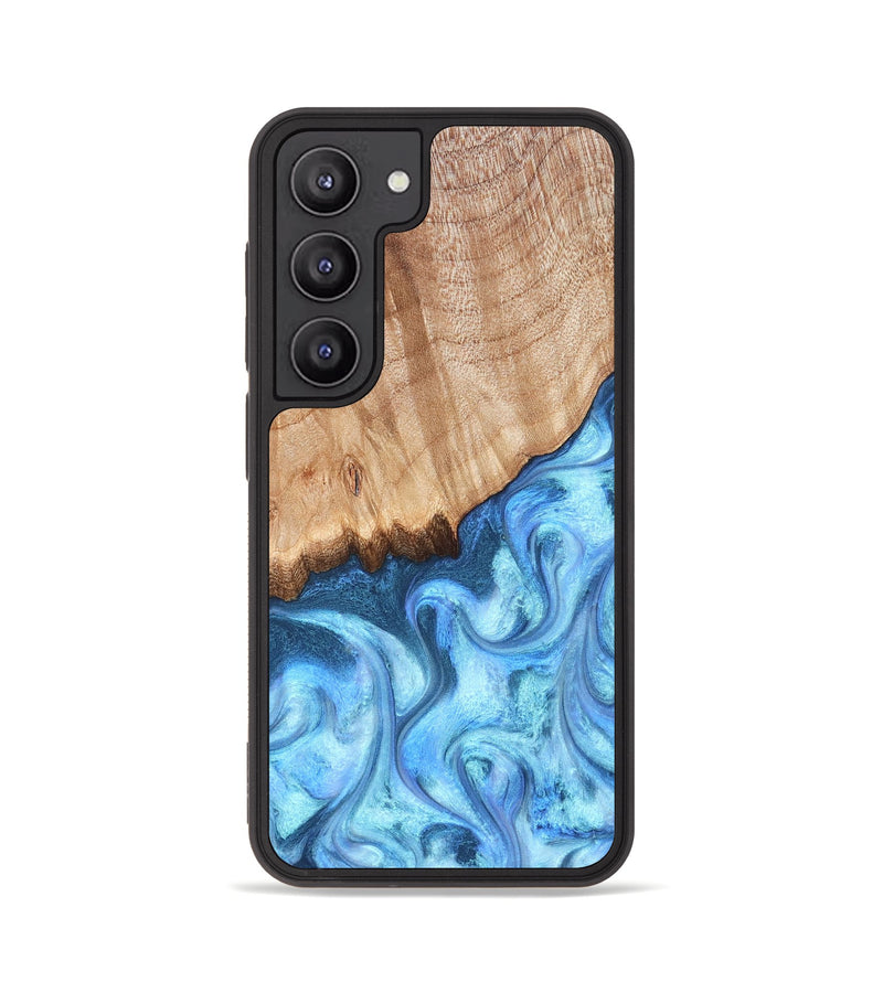 Galaxy S23 Wood Phone Case - Kami (Blue, 823444)