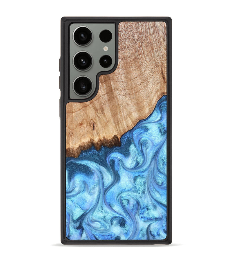Galaxy S23 Ultra Wood Phone Case - Kami (Blue, 823444)