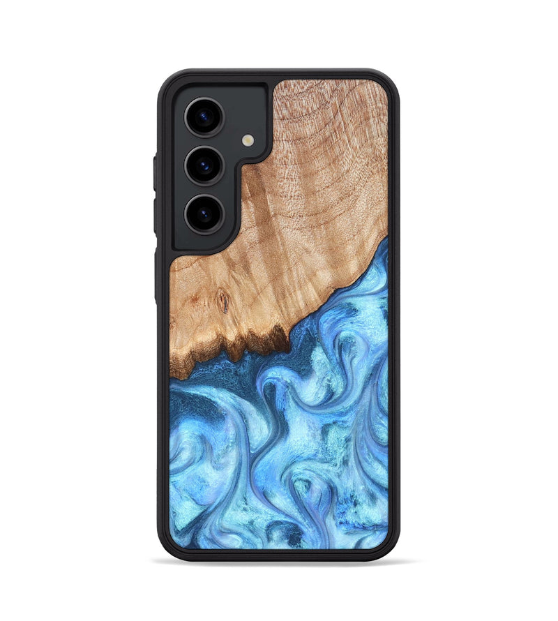Galaxy S24 Wood Phone Case - Kami (Blue, 823444)