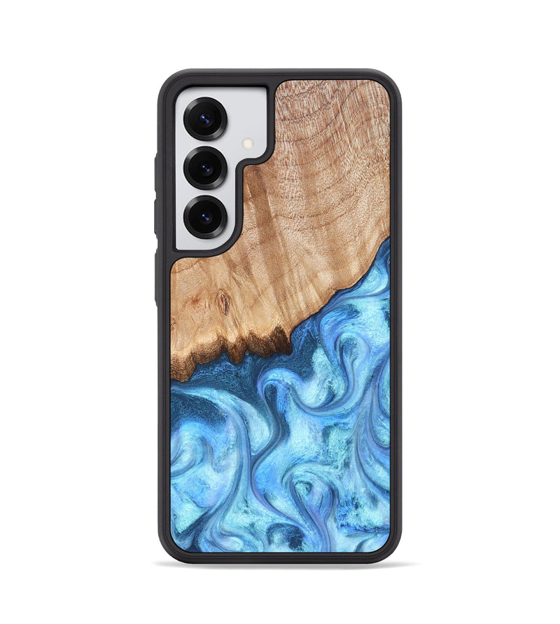 Galaxy S25 Wood Phone Case - Kami (Blue, 823444)