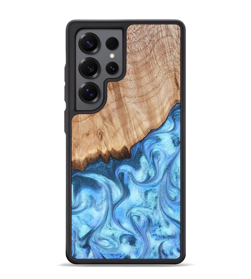 Galaxy S25 Ultra Wood Phone Case - Kami (Blue, 823444)