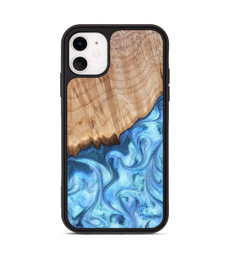 iPhone 11 Wood Phone Case - Kami (Blue, 823444)