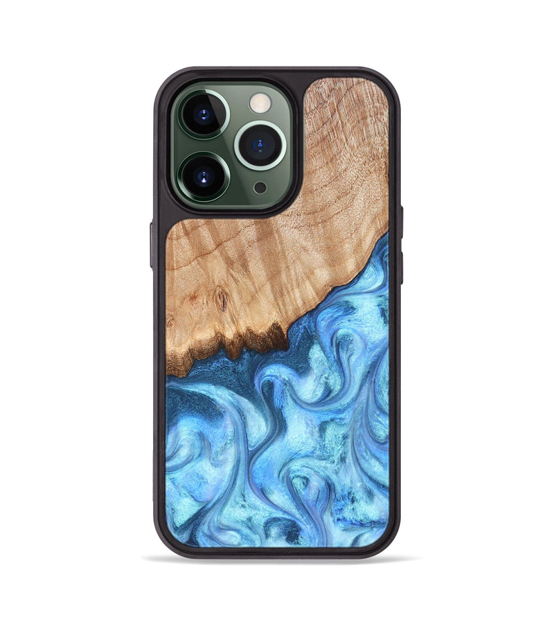 iPhone 13 Pro Wood Phone Case - Kami (Blue, 823444)