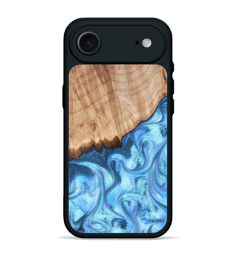 iPhone 17 Air Wood Phone Case - Kami (Blue, 823444)