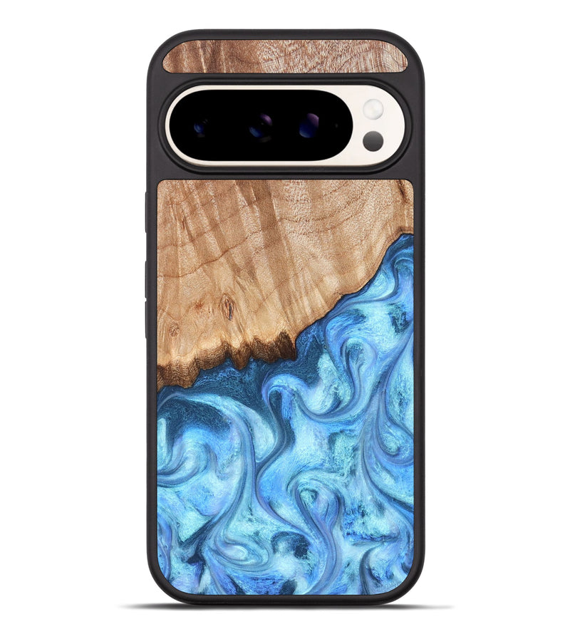 Pixel 9 Pro XL Wood Phone Case - Kami (Blue, 823444)