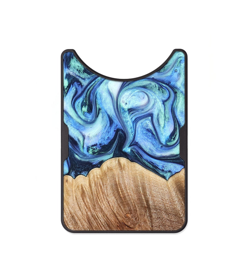 Alloy Wood Wallet - Vina (Blue, 823445)