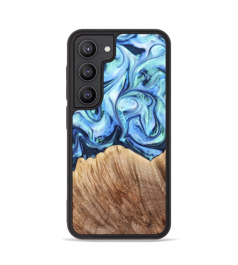 Galaxy S23 Wood Phone Case - Vina (Blue, 823445)