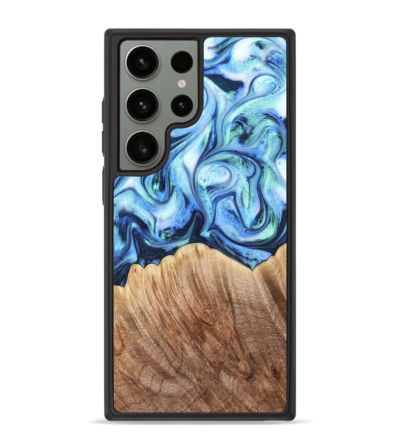 Galaxy S23 Ultra Wood Phone Case - Vina (Blue, 823445)