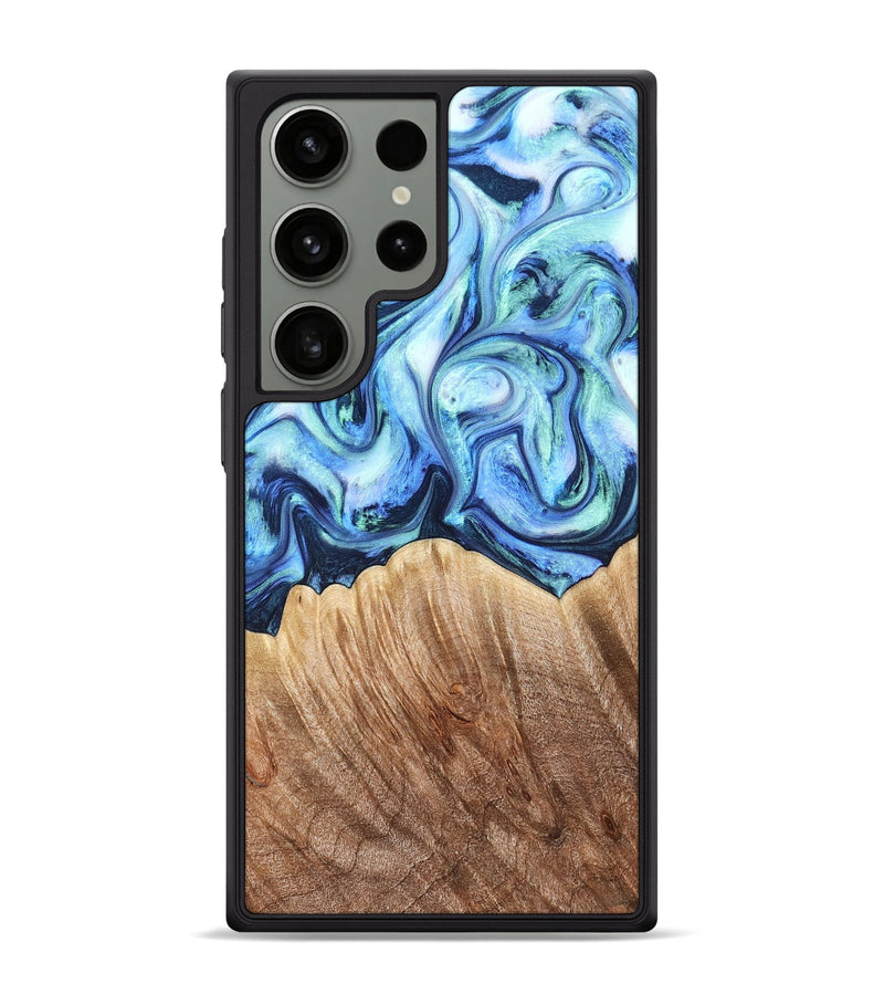 Galaxy S24 Ultra Wood Phone Case - Vina (Blue, 823445)