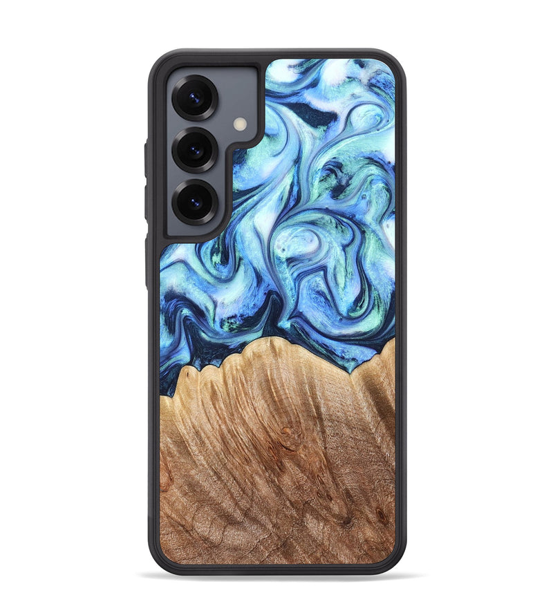 Galaxy S25 Plus Wood Phone Case - Vina (Blue, 823445)