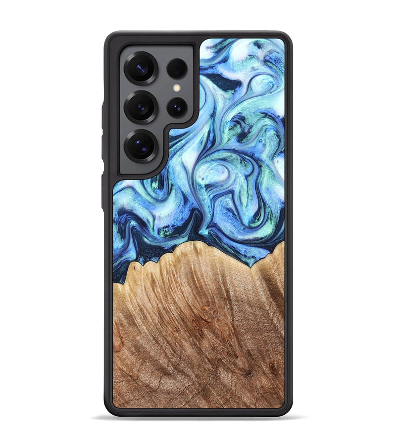 Galaxy S25 Ultra Wood Phone Case - Vina (Blue, 823445)
