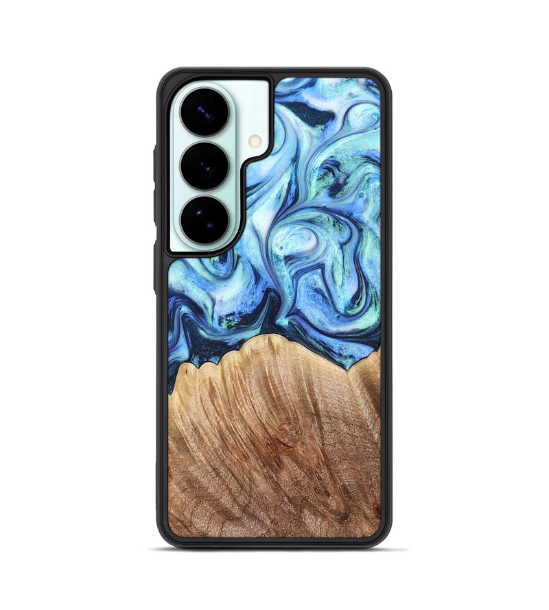Galaxy S26 Wood Phone Case - Vina (Blue, 823445)