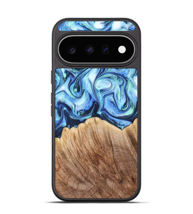 Pixel 11 Wood Phone Case - Vina (Blue, 823445)