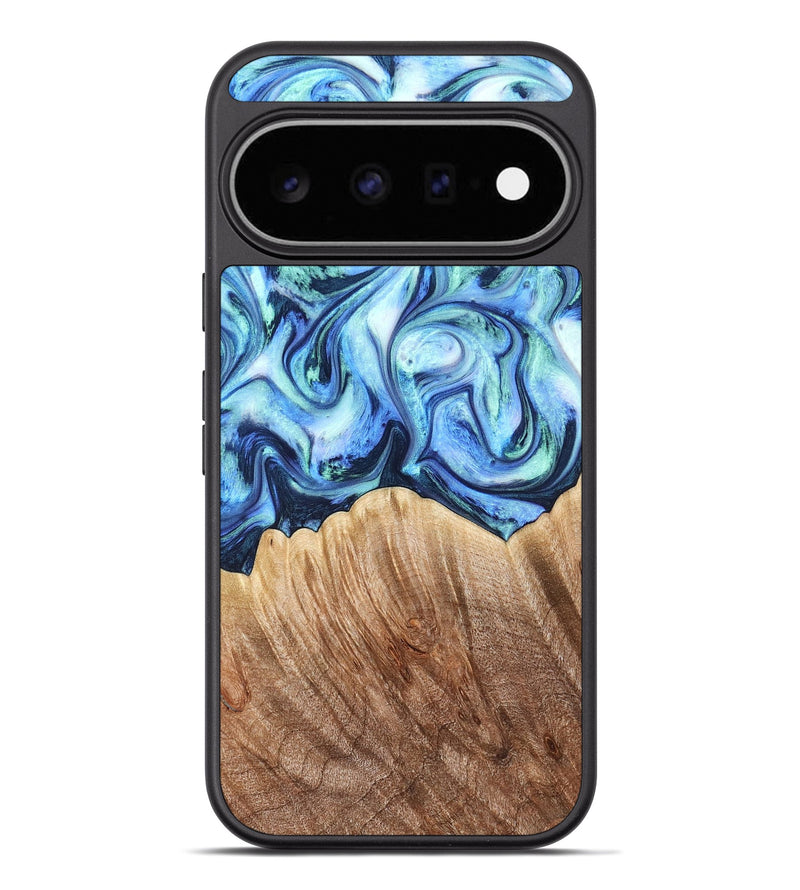 Pixel 11 Pro XL Wood Phone Case - Vina (Blue, 823445)