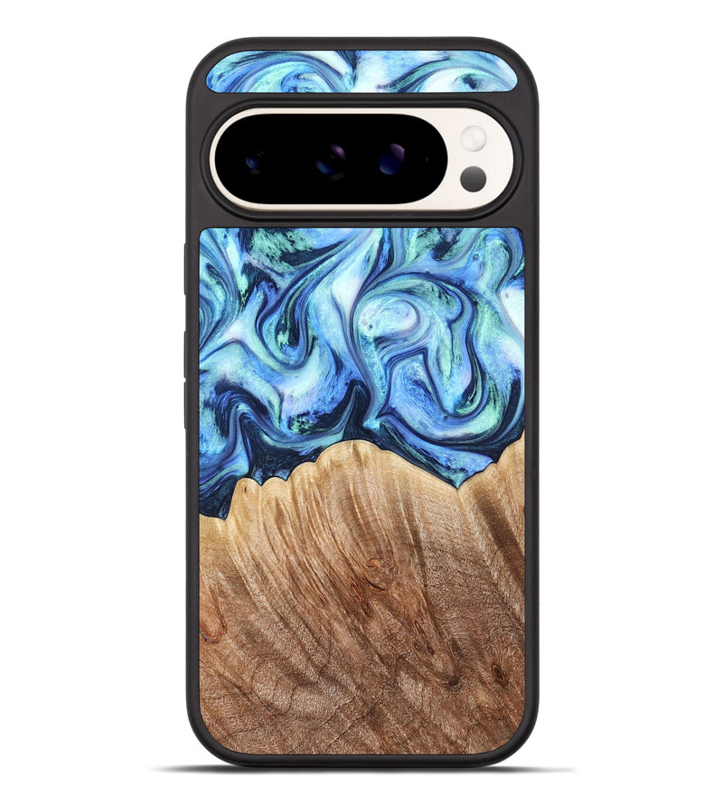 Pixel 9 Pro XL Wood Phone Case - Vina (Blue, 823445)