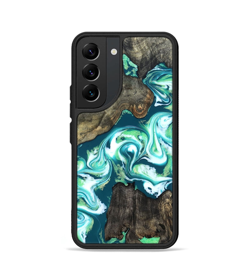 Galaxy S22 Wood Phone Case - Theda (Green, 823446)