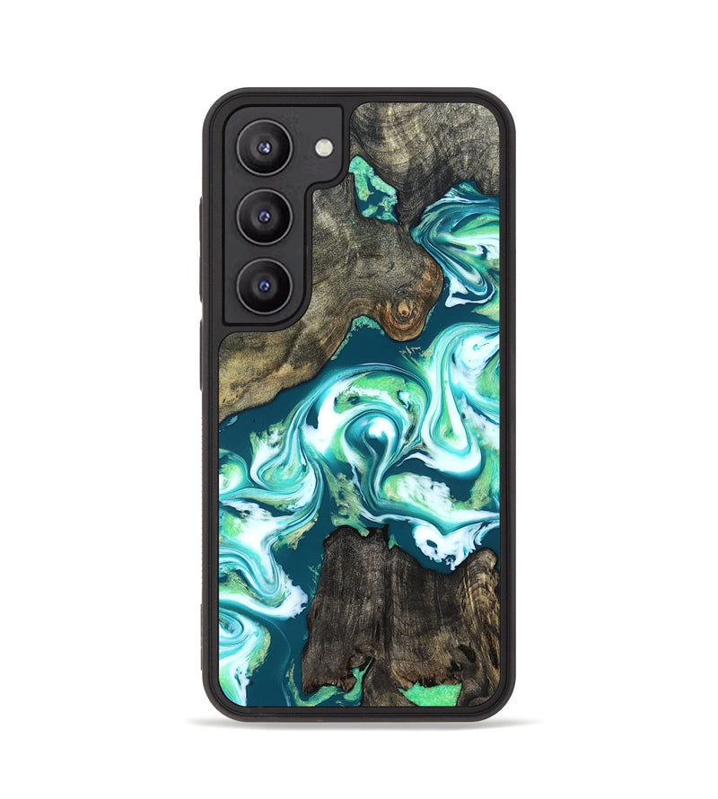 Galaxy S23 Wood Phone Case - Theda (Green, 823446)