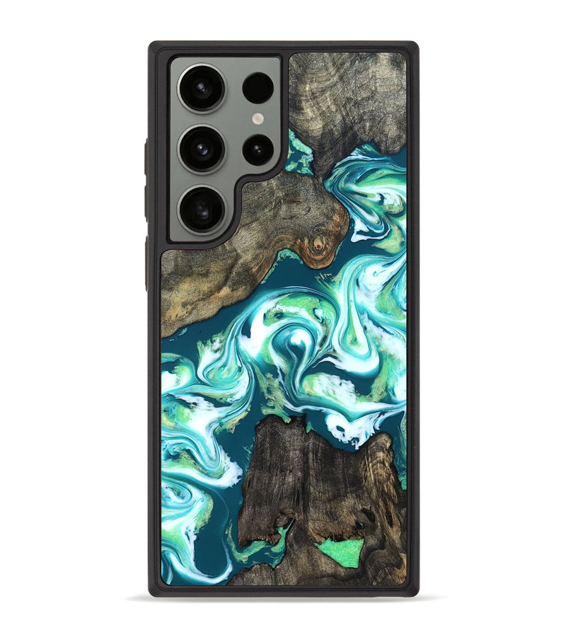 Galaxy S23 Ultra Wood Phone Case - Theda (Green, 823446)