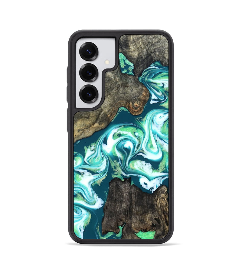 Galaxy S25 Wood Phone Case - Theda (Green, 823446)
