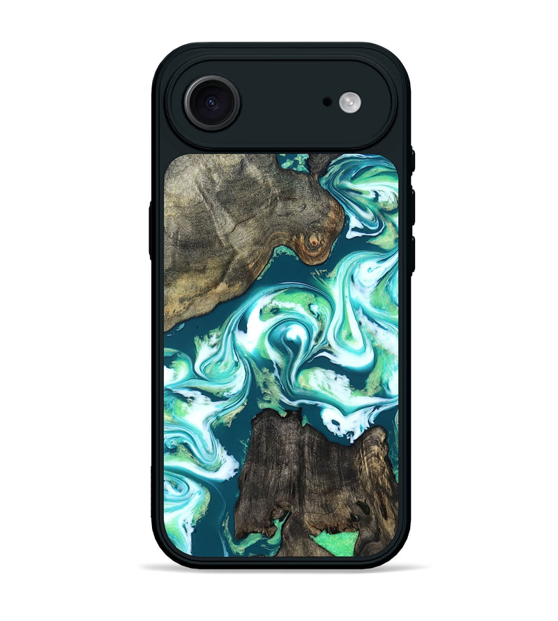 iPhone 17 Air Wood Phone Case - Theda (Green, 823446)