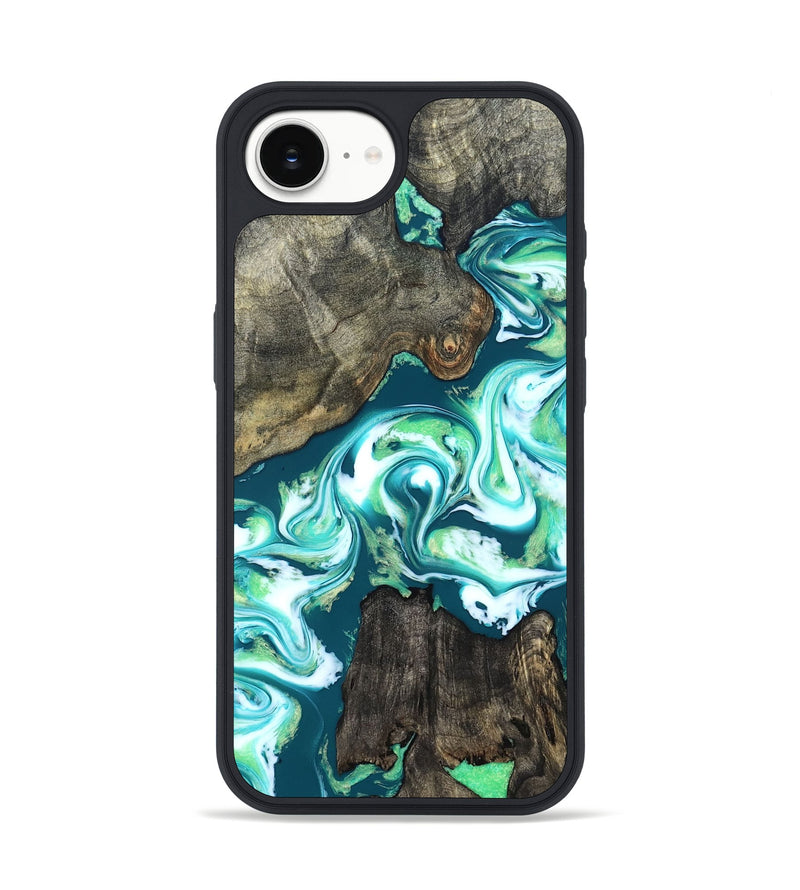 iPhone 17e Wood Phone Case - Theda (Green, 823446)