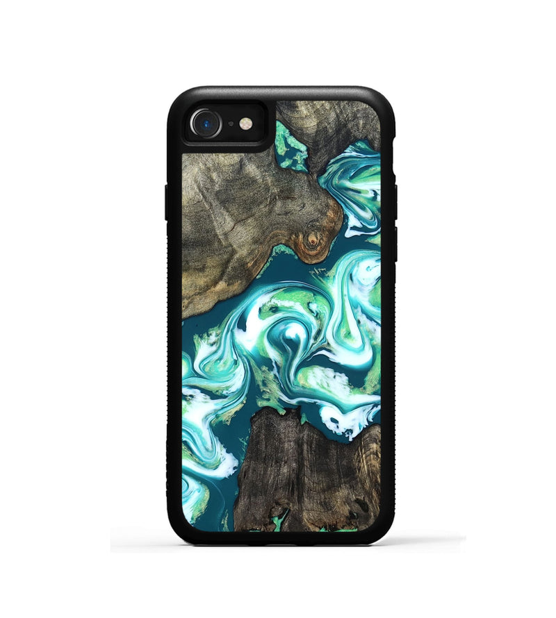 iPhone SE Wood Phone Case - Theda (Green, 823446)