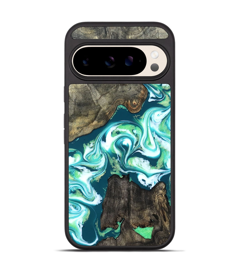 Pixel 10 Wood Phone Case - Theda (Green, 823446)