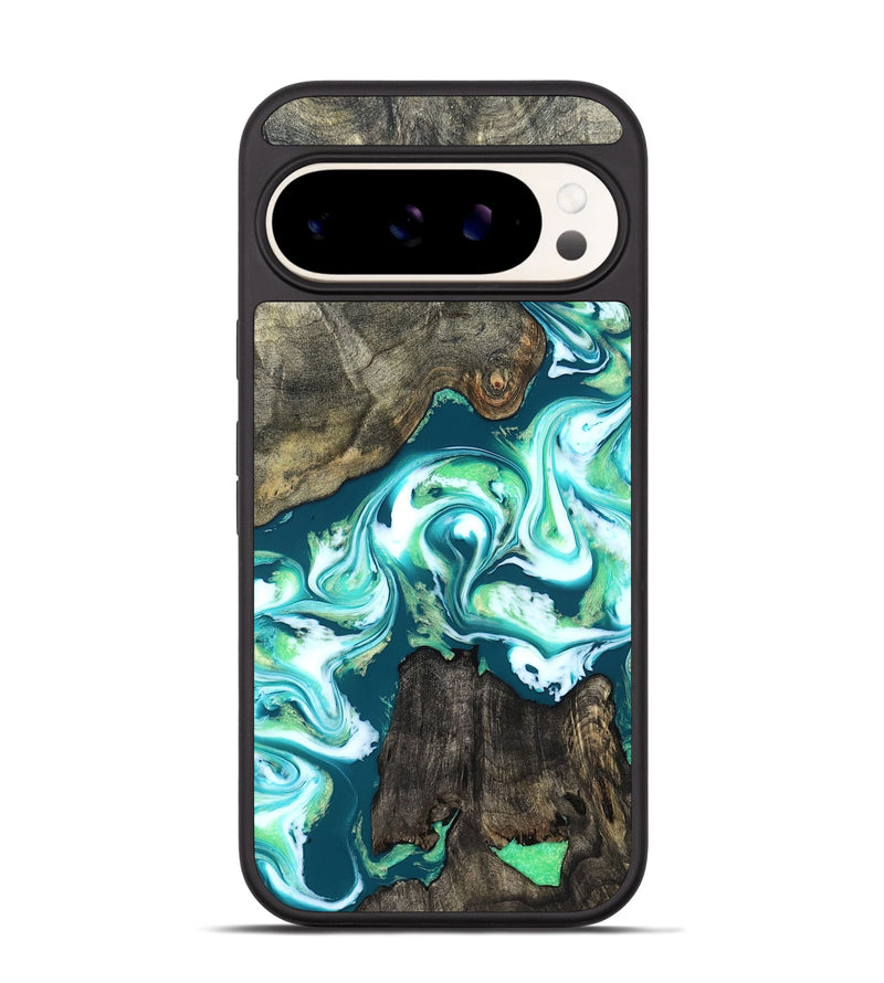 Pixel 9 Wood Phone Case - Theda (Green, 823446)