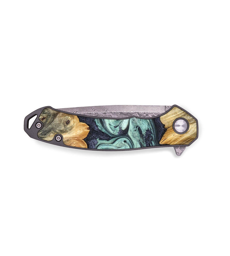 EDC Wood Pocket Knife - Mya (Green, 823447)
