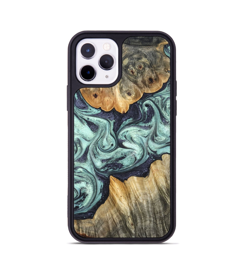 iPhone 11 Pro Wood Phone Case - Mya (Green, 823447)