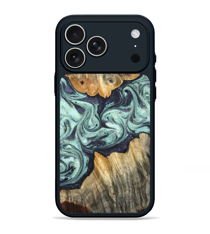 iPhone 17 Pro Max Wood Phone Case - Mya (Green, 823447)
