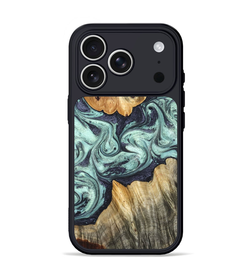 iPhone 17 Pro Wood Phone Case - Mya (Green, 823447)