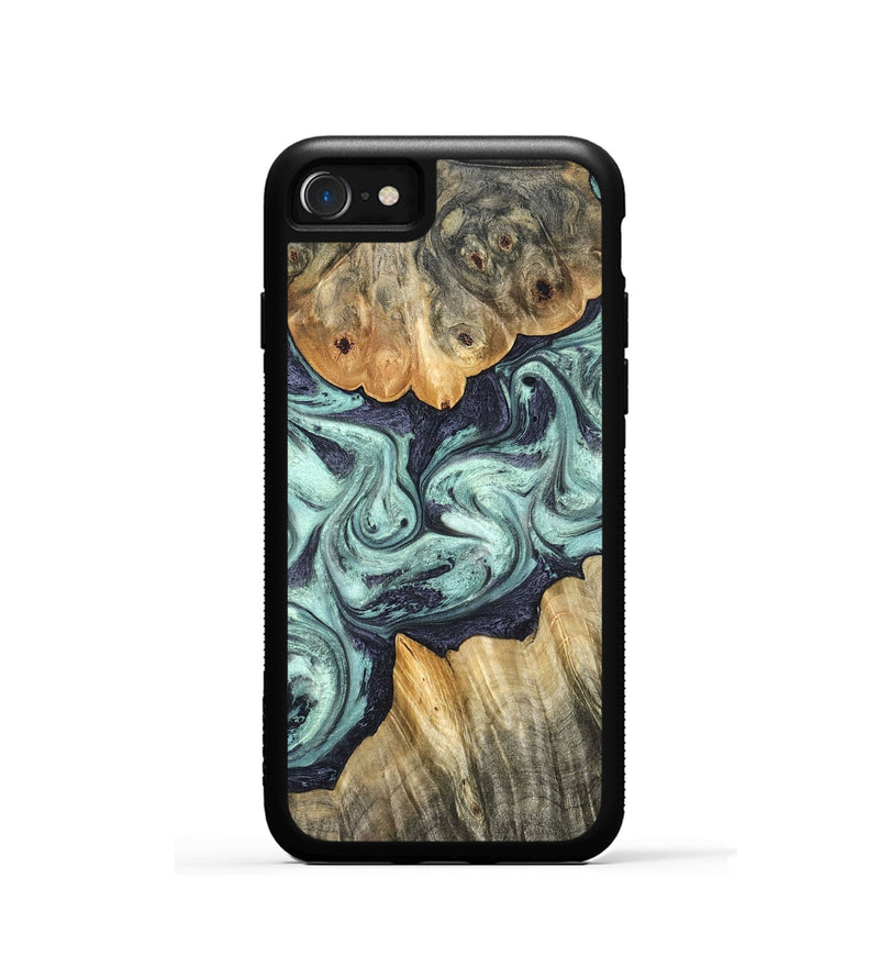 iPhone SE Wood Phone Case - Mya (Green, 823447)