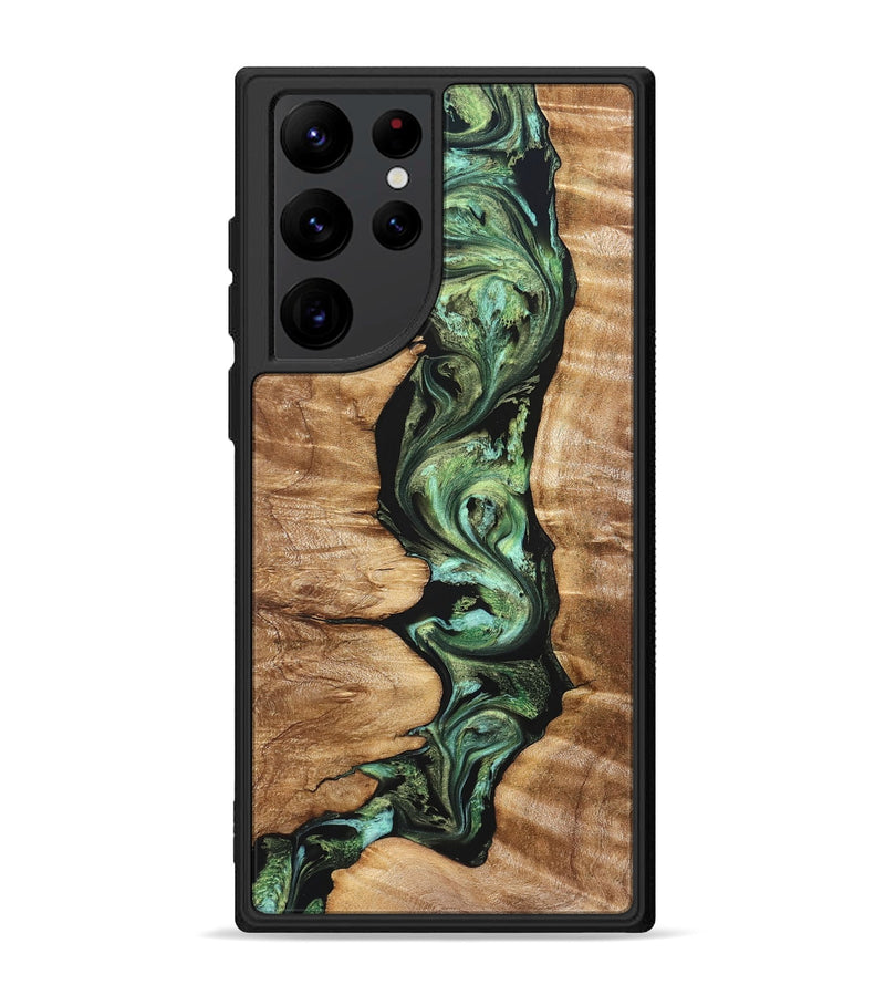 Galaxy S22 Ultra Wood Phone Case - Ara (Green, 823448)