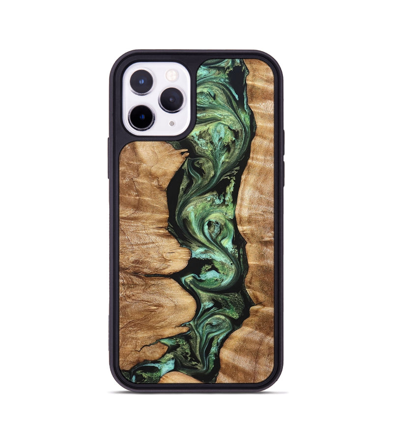 iPhone 11 Pro Wood Phone Case - Ara (Green, 823448)