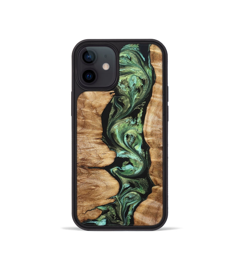 iPhone 12 mini Wood Phone Case - Ara (Green, 823448)