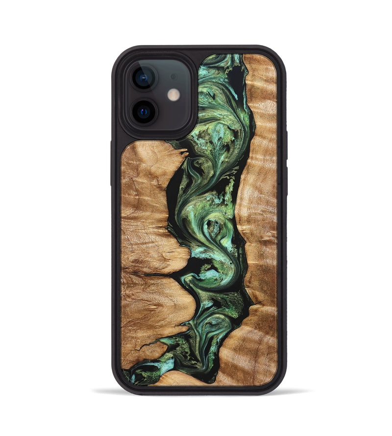 iPhone 12 Wood Phone Case - Ara (Green, 823448)