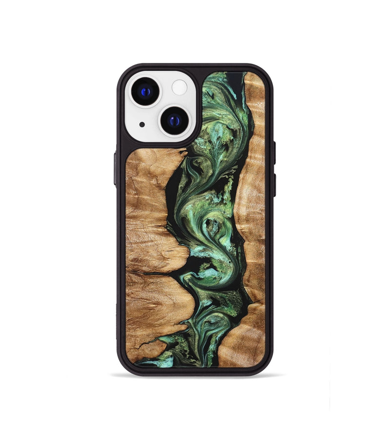 iPhone 13 mini Wood Phone Case - Ara (Green, 823448)