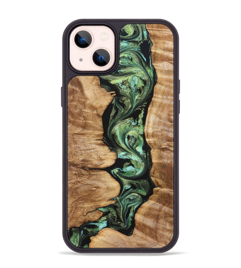 iPhone 14 Plus Wood Phone Case - Ara (Green, 823448)