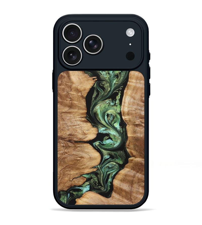 iPhone 17 Pro Max Wood Phone Case - Ara (Green, 823448)