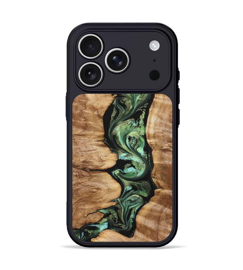 iPhone 17 Pro Wood Phone Case - Ara (Green, 823448)