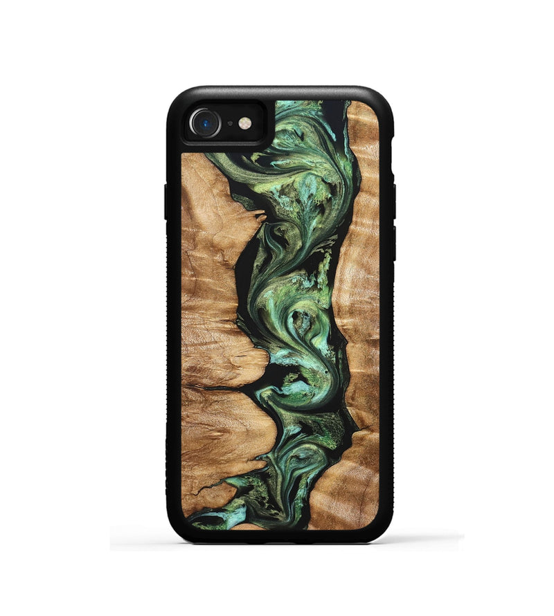 iPhone SE Wood Phone Case - Ara (Green, 823448)